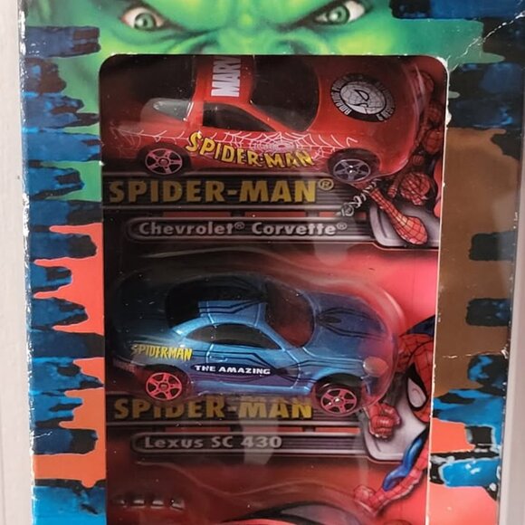 GRADED AND SEALED, 2003 MARVEL, SPIDER-MAN FOUR CAR COLLECTOR PACK!!! - Picture 2 of 5